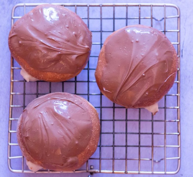 Air Fryer Vegan Boston Cream Donut (Eggless, Easy) | easyflavorful